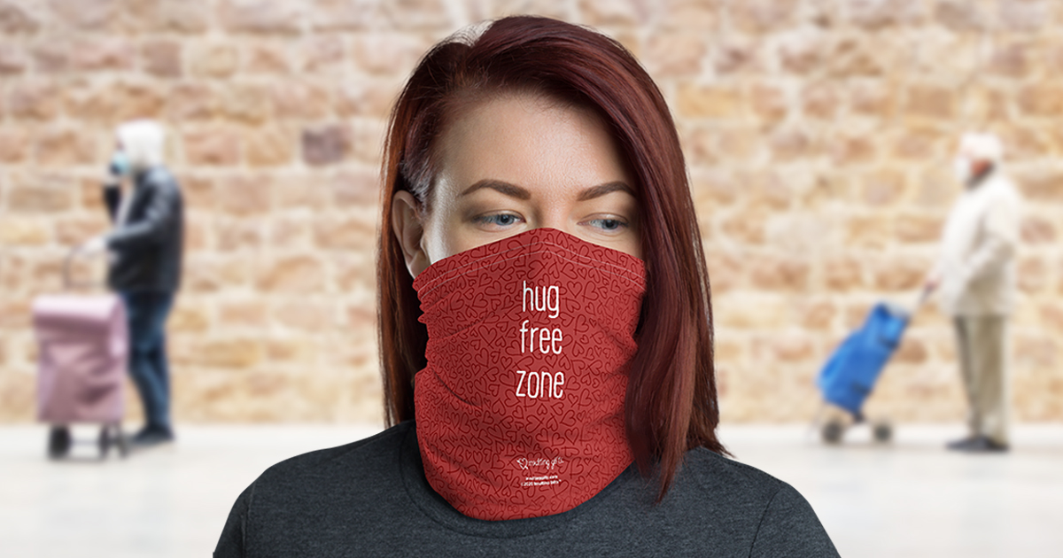 Download "Hug Free Zone" - NECK GAITER from Insulting Gifts™