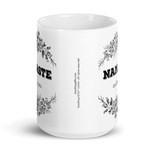 Namaste and Fuck You – large designer mug from Insulting Gifts