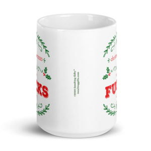 Christmas 2020 Zero Fucks Left – large designer mug from Insulting Gifts