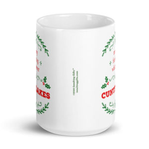 Merry Fucking Whatever Cuntflakes – large designer mug from Insulting Gifts