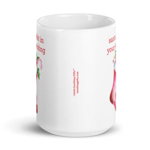 Santa Shit In Your Stocking – large designer mug from Insulting Gifts